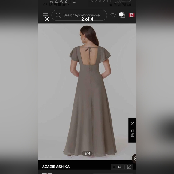 Azazie Ashika Bridesmaid Dress - Picture 2 of 5